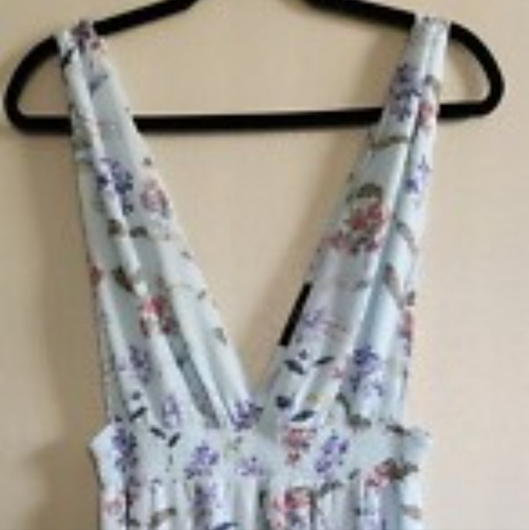 Forever 21 Light Blue Floral Dress - Picture 3 of 4